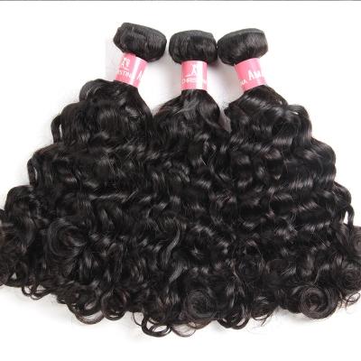 China LOOSE DEEP Wavy Indian Virgin Human Hair Weft Raw Unprocessed WAVE Human Hair Weaves for sale