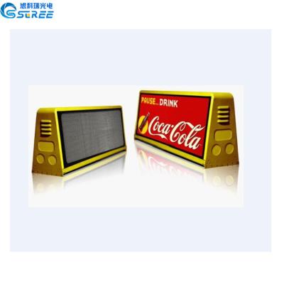 China Outdoor LED 3G/4G Wifi taxi roof led display/led screen car advertising/taxi top sign for car advertising for sale