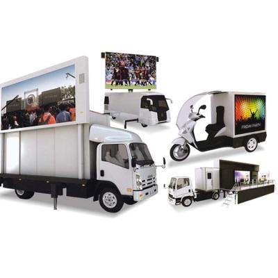 China Outdoor Truck Mounted Video Display Full Color Function LED Display P8 Outdoor Moving Exhibition Trailer Screen for sale