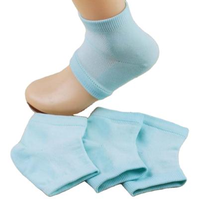 China Custom Women Antibacterial Heel Massage Socks Moisture Sock Gel Spa Socks for sale