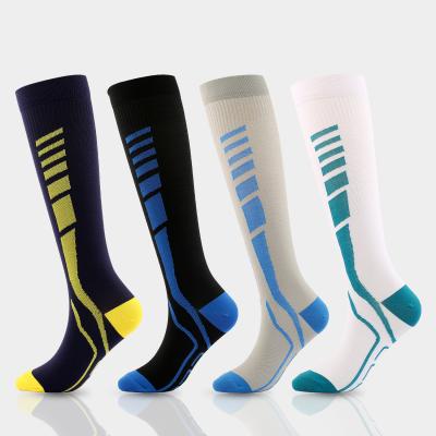 China Amazon Antibacterial Knee High Unisex Outdoor Sport Stretch Leg Protection Compression Socks for sale