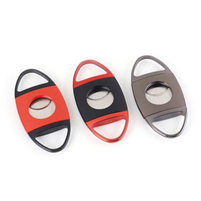 China CLASSIC Cigar Accessories Best Selling Item Tobacco Shredder Dual Blade Cigar Cutter Scissors for sale