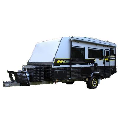 China 2022 Outdoor Travel Chassis Galvanized Caravans Pop Up 4x4 Off Road Camper Trailers Mini Outdoor High End Motorhome for sale