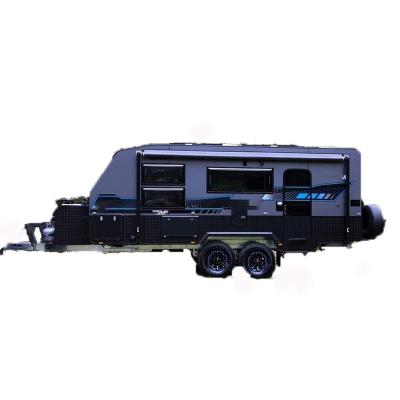 China Large Space Outdoor Mobile Home Travel Trailers Camper Travel FRP Outdoor Camping Customized Off Road Caravans for sale