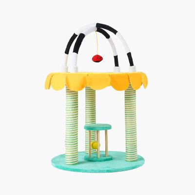 China Sustainable Multi-Level Pet Cat Tree House Housing Kitty Activity Center Post Tower Cat Tree Multi-Level Cat Scratching for sale