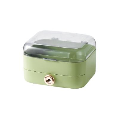 China Contemporary Plastic Storage Box With Handle PP Storage Barrels Sundries Storage Cosmetic Drawer for sale