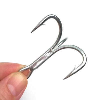 China Wholesale Fish Hooks 2000pcs Factory Hook Building High Reinforce 5X Stinger Big Tuna Metal Fishing Treble Hook Strong for sale