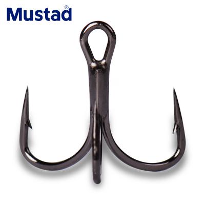 China Strong Carbon Steel Hook Mustad TG76 KVD 1X Saltwater Fish Treble Hook Fishing Carbon Steel Treble Hooks for sale