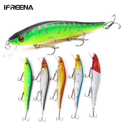 China Laser Minnow 14cm 140mm Laser Wobbler Swimbait Fishing Bass Trout Minnow Lures Hard Bait for sale