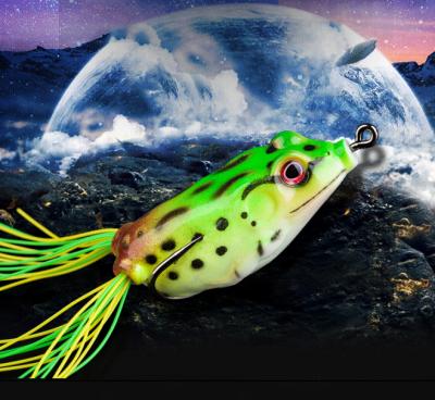 China Frog Fishing Lures Wholesale Snakehead Fishing Mini Plastic Hollow Body Pop Lures Soft Fishing Frogs for sale