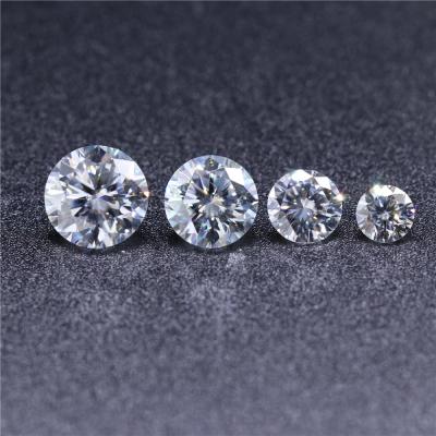 China GRA D star color vvs def round brilliant cut moissanite eiamond diamond white jewelry colored loose stone moissanite for sale