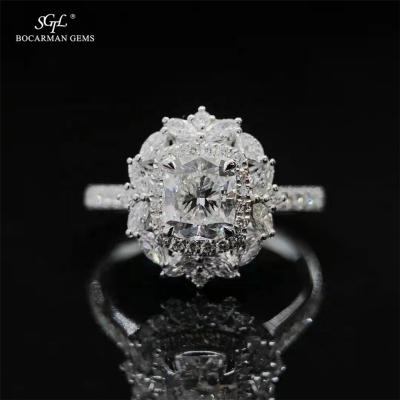 China GRA Moissanite Diamond D GH VVS 10K14K18K Gold Romantic Custom Made Crown Ring Luxury Moissanite Wedding Ring for sale