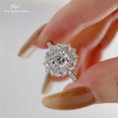 China GRA Moissanite Diamond D GH VVS 10K14K18K Gold Romantic Custom Crown Ring Luxury Engagement Wedding Ring for sale