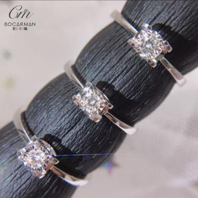 China 10K 14K 18K Taurus Head Ring S925 Silver 1.5CT Moissanite Diamond Ring Moissanite Ring Romantic Custom Engagement for sale