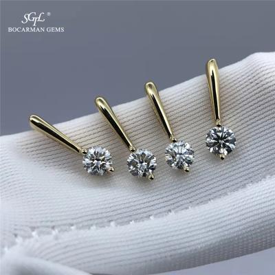 China CLASSIC 18K Gold Diamond Ear Hook, Simple Fashion With A Sense Of Design Women's Accessories For Jewelry Earrings for sale