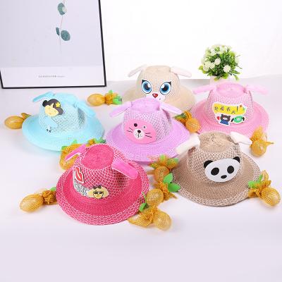 China Comfotable Children's Summer Customized Logo Innovative Ear Movement Brighten Sun Protection Hat for sale