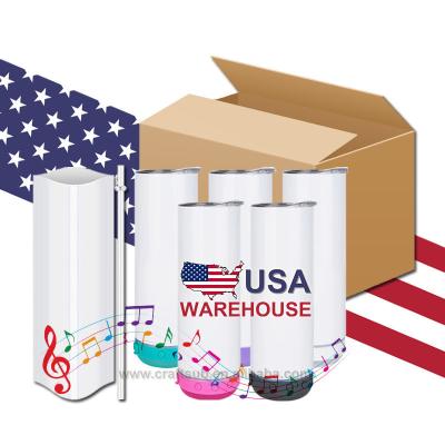 China Viable USA Warehouse Volume 20oz 20oz Lean Upright Wireless Music Stainless Steel Sublimation Speaker Empty Rocker Cup 20oz for sale