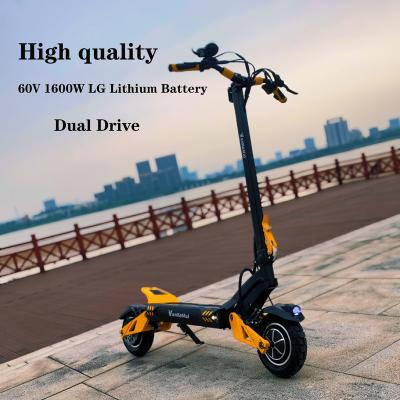 China High-power folding electric vehicle lithium scooter unisex electric two-wheel drive dual drive off-road model new for sale