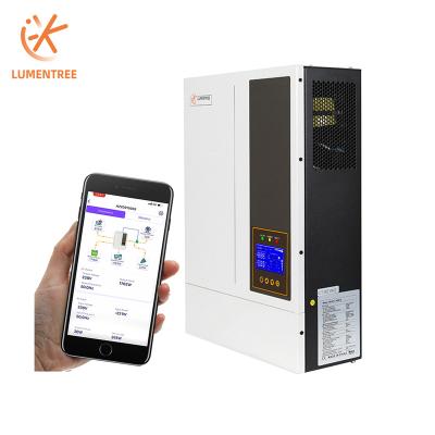 China 5 KW Solar Inverter 48V 3000W 5000W 3.6kw 5.5kw Hybrid Solar Inverters Solar Power System Home Lumentree Built In Solar MPPT Inverter for sale