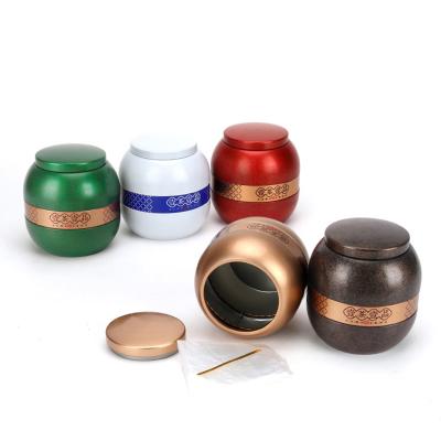 China Tea Star Metal Tin Handle Colorful Food Grade Packaging Tea Packaging Tin Box for sale