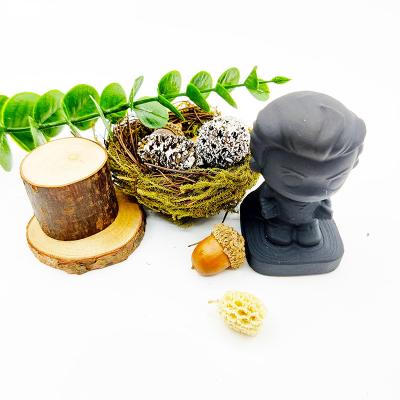 China Europe Wholesale Cartoon Carving Crafts Obsidian Crystal Man for sale