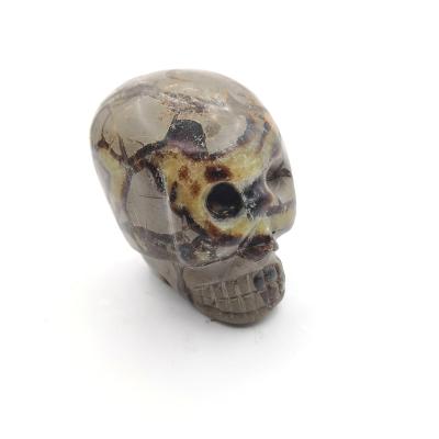 China China Crystal Folk Craft Bamboo Leave Cut Natural High Quality Crystal Skulls for sale