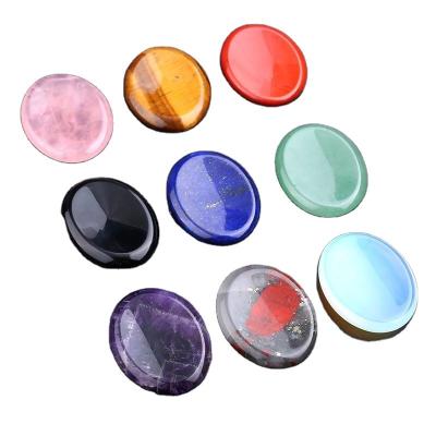 China China Wholesale Natural Colorful Worry Stone Crystal Energy Pocket Stone Gemstone For Healing for sale