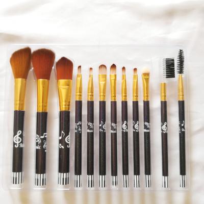 China Angular Blush Free Shipping To India 12PCS Colorful Professional Makeup Brush Set for sale