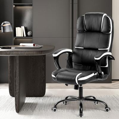 China Massage Office Chair With Comfortable Luxury Leather Manager PU Computer Chair for sale