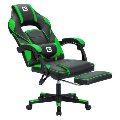 China Cooling Racing Reclining Adjustable Revolving Chair Office Chair With Foot Rest Gaming Chair for sale