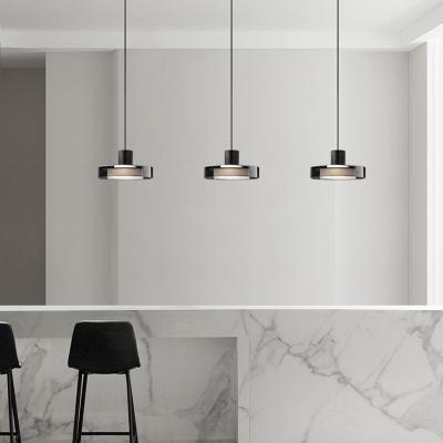 China Restaurant Contemporary and Contracted Modern Copper Bar Italian Minimalist Droplight All Nordic Glass Chandelier for sale