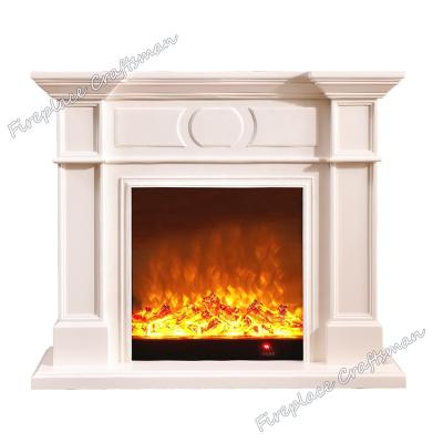 China Item 323 Durable Wood Fireplace Cast Iron Wooden Fireplace Mantel for sale