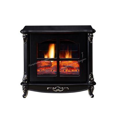 China A-801-82 Modern Freestanding Led Fireplace Heater Artificial Fire Place Wood Insert for sale