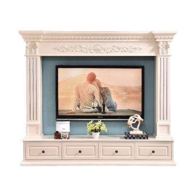 China Item 328A (Size) Adjustable Simple Design Simple Design Modern Classic Resin Carving Decoration With Store Drawer Fireplace TV Wall for sale