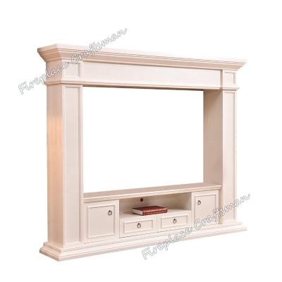 China TV Stand 346B Home Application TV Stand Beautiful European Style Freestanding Fireplace Decoration Fireplace for sale