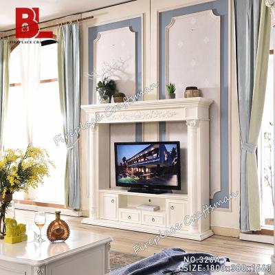 China (Size)Adjustable Modern Resin Carving Decor Decorative Flame Console Cabinet Wall Media Fireplace Indoor Led Electric Fireplace TV Stand Mantel for sale