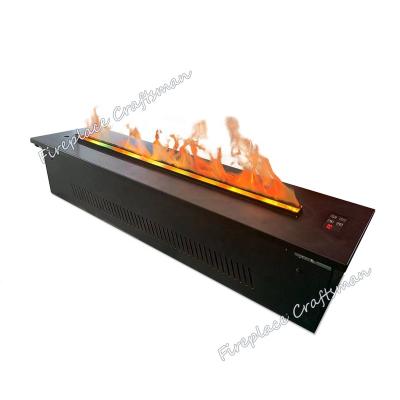 China Best Fireplace Effect Flame Steamer 3D Electric Melting Steam Water Lead Or Halogen Remote Control Clean Insert For Sale Buy for sale