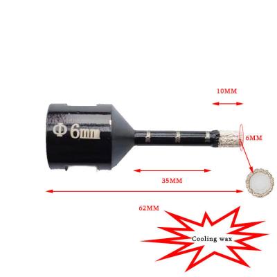 China Drill Holes TACAR M14 6mm Fast Delivery Diamond Coated Dry Coring Drill Bits For Sandstone/Granite/Porcelain/Concrete/Masonry for sale