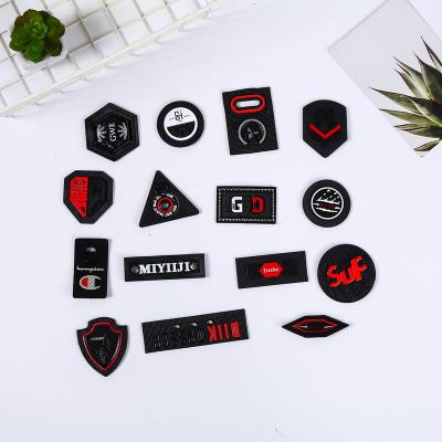 China Sustainable Any color 3D heat transfer silicone label made embossed logo PVC rubber patch for clothing bag for sale