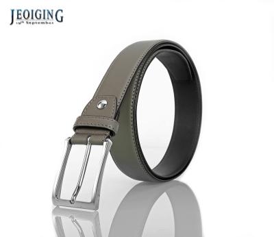 China Genuine Cowhide Classic Business Buckle Belt Cowhide Belt Men Leather Belt Sliding Custom Logo for sale