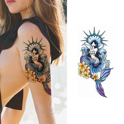 China SHAN HAI JING Temporary - Jiao Ren Herbal Flower Arm Tattoo Sticker For Man Women Water Temporary Full Hand Tattoo Stickers for sale