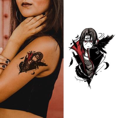 China Fashionable Water Transfer Body Water Itachi Temporary Tattoo Uchiha Tattoo Design Lasting Printing Tattoo Sticker for sale