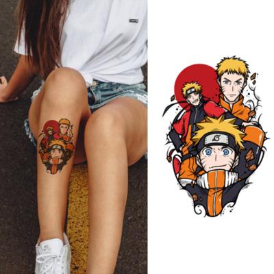 China Fashionable Water Transfer Body Water Naruto Temporary Tattoo Uzumaki Tattoo Design Lasting Printing Tattoo Sticker for sale