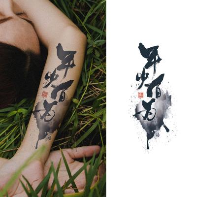 China Young And Promising Temporary Realistic Printing Tattoo Stickers Water Transfer Temporary Full Hand Permanent Henna Tattoo Stickers Hand for sale