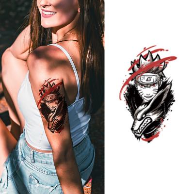 China Herbal Naruto Temporary Shade Uzumaki Tattoo Sticker For Man Women Water Transfer Full Hand Temporary Tattoo Stickers for sale