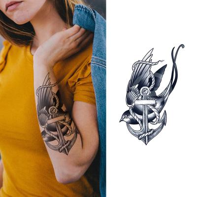 China Temporary Back Tattoo Sticker Eagle Tattoo Stickers Women Herbal Style For Temporary Unisex Body Water Transfer Tattoo Sticker for sale