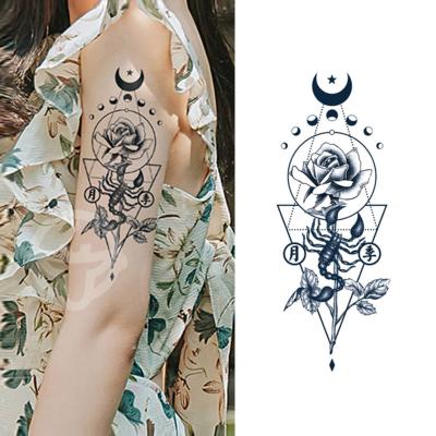 China Medica-Lethal Temporary Abstract ofMateria Tattoo Sticker for Man and Women Body Water Transfer Full Hand Temporary Tattoo Sticker for sale