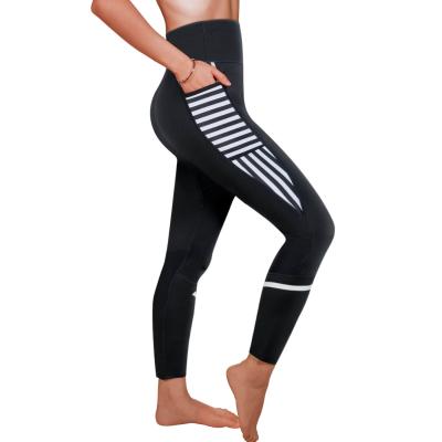 China Seamless Breathable Neoprene Gaiters Workout Yoga Pants Women High Waisted Tummy Control Slimming Waist Trainer Leggings for sale