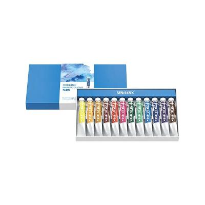 China AUREUO 12 Colors Artist 8ml Multicolor Mini Watercolor Tube Set 8mL Artist Grade Quality Portable for sale