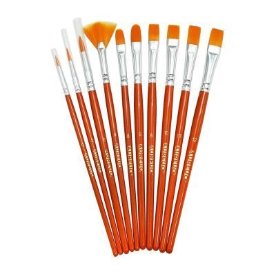 China AUREUO Professional Nylon Acrylic Paint Brushes For Art Brush Paint for sale